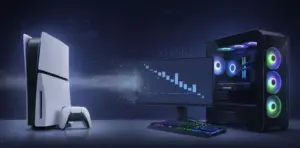 Una PS5 de PlayStation y un PC