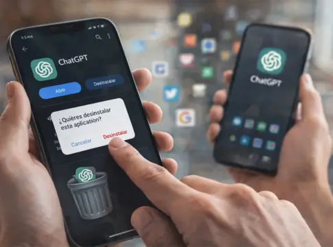 Borrar ChatGPT: por qué cientos de personas están desinstalando la app de sus móviles Desinstalar ChatGPT en el móvil