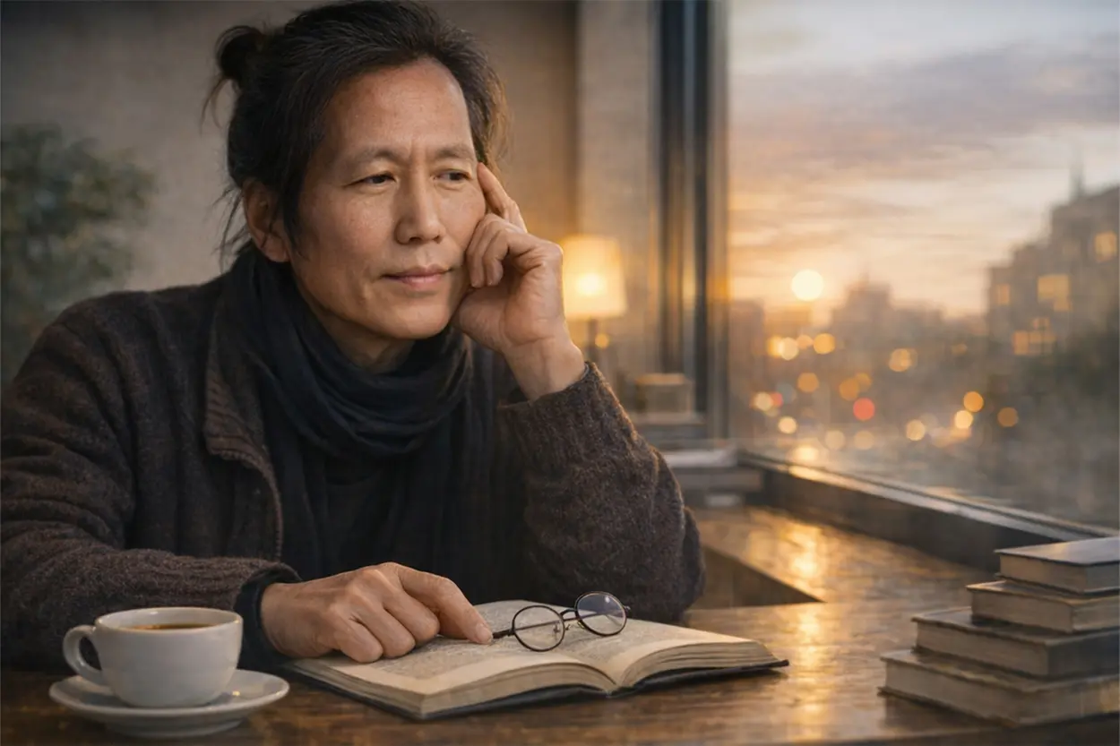 byung-chul han pensamiento moderno en mesa de estudio