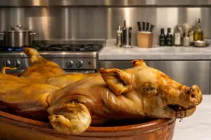 El truco del horno que los chefs esconden hoy para conseguir una piel de cochinillo segoviano que cruja como el cristal