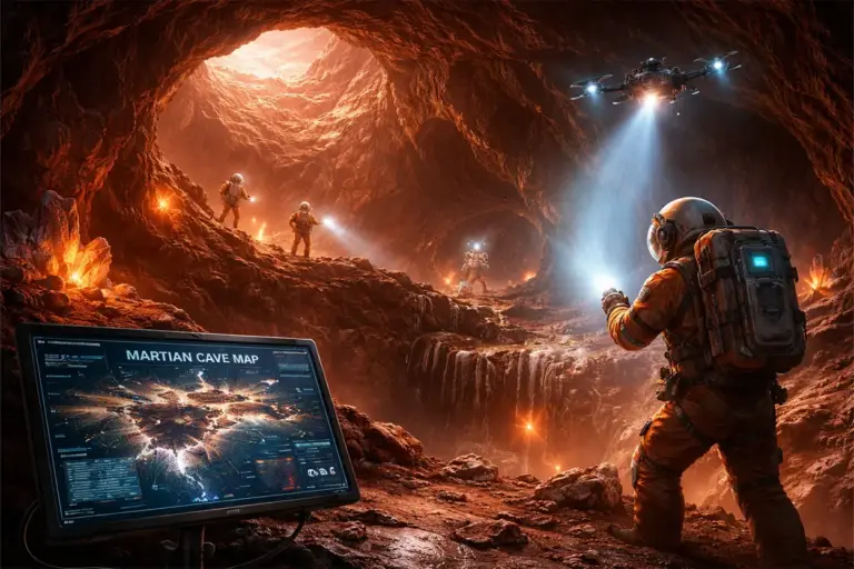 Cuevas complejas en Marte: el nuevo mapa de la NASA que revela un submundo marciano