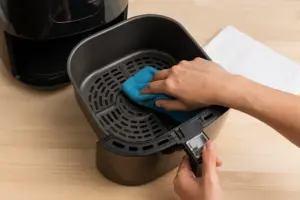 El método de los 30 segundos para dejar la freidora de aire impecable sin tener que frotar