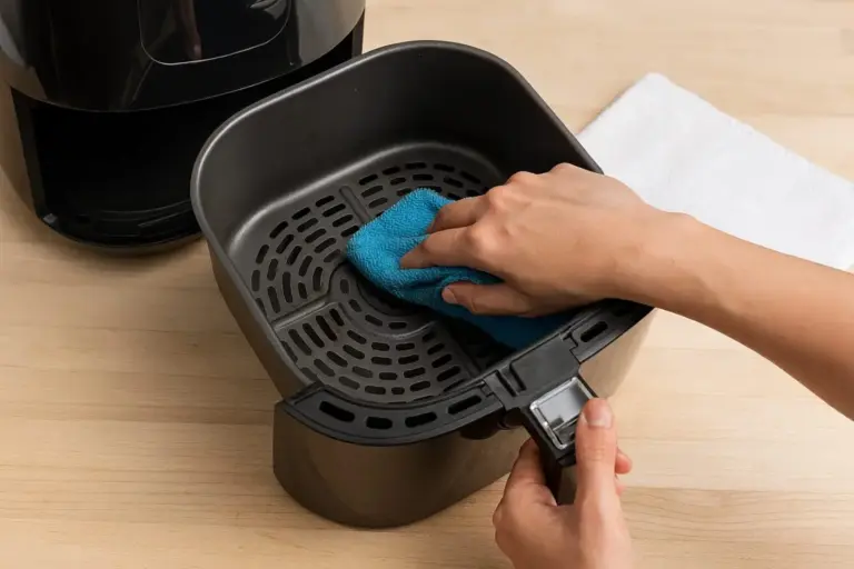 El método de los 30 segundos para dejar la freidora de aire impecable sin tener que frotar