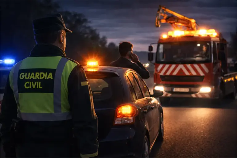 Alerta de la Guardia Civil: cuidado con las 'grúas pirata' tras activar la nueva baliza V16