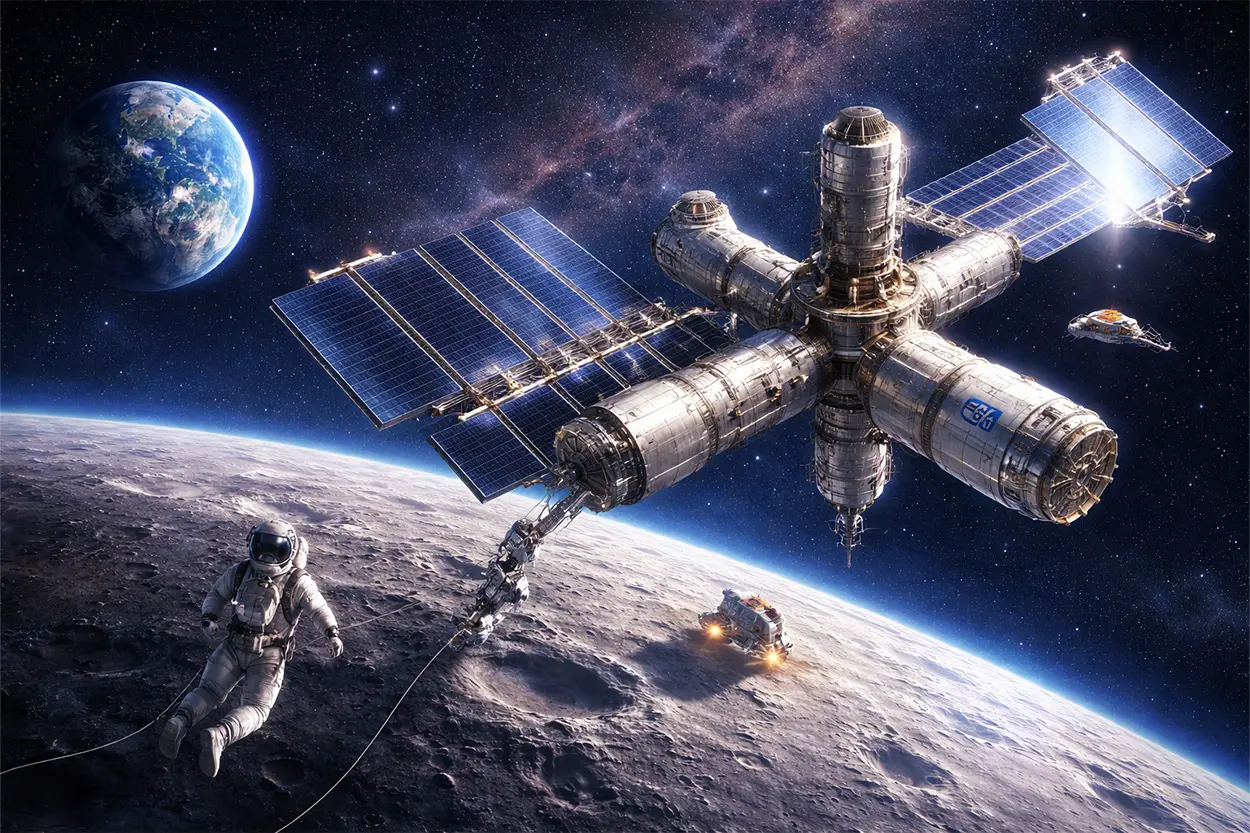 Lunar Gateway: así será la futura estación de la ESA que servirá de puerto de entrada a la Luna Lunar Gateway estacion lunar ESA