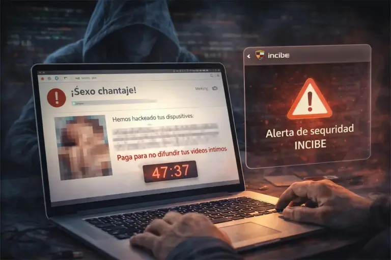 Sextorsión por email: el aviso de seguridad del INCIBE sobre los nuevos chantajes digitales
