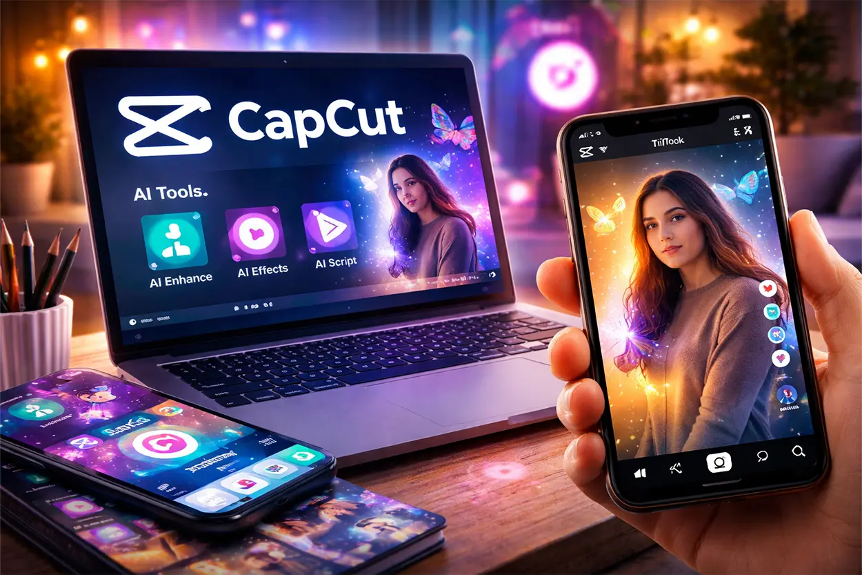 TikTok CapCut videos virales inteligencia artificial