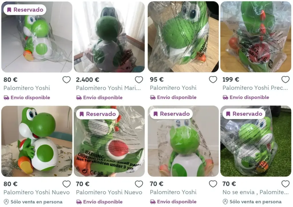 La película de Super Mario Galaxy dispara la especulación en Wallapop 1 Especulación del palomitero de Yoshi de la película de Super Mario Galaxy en Wallapop