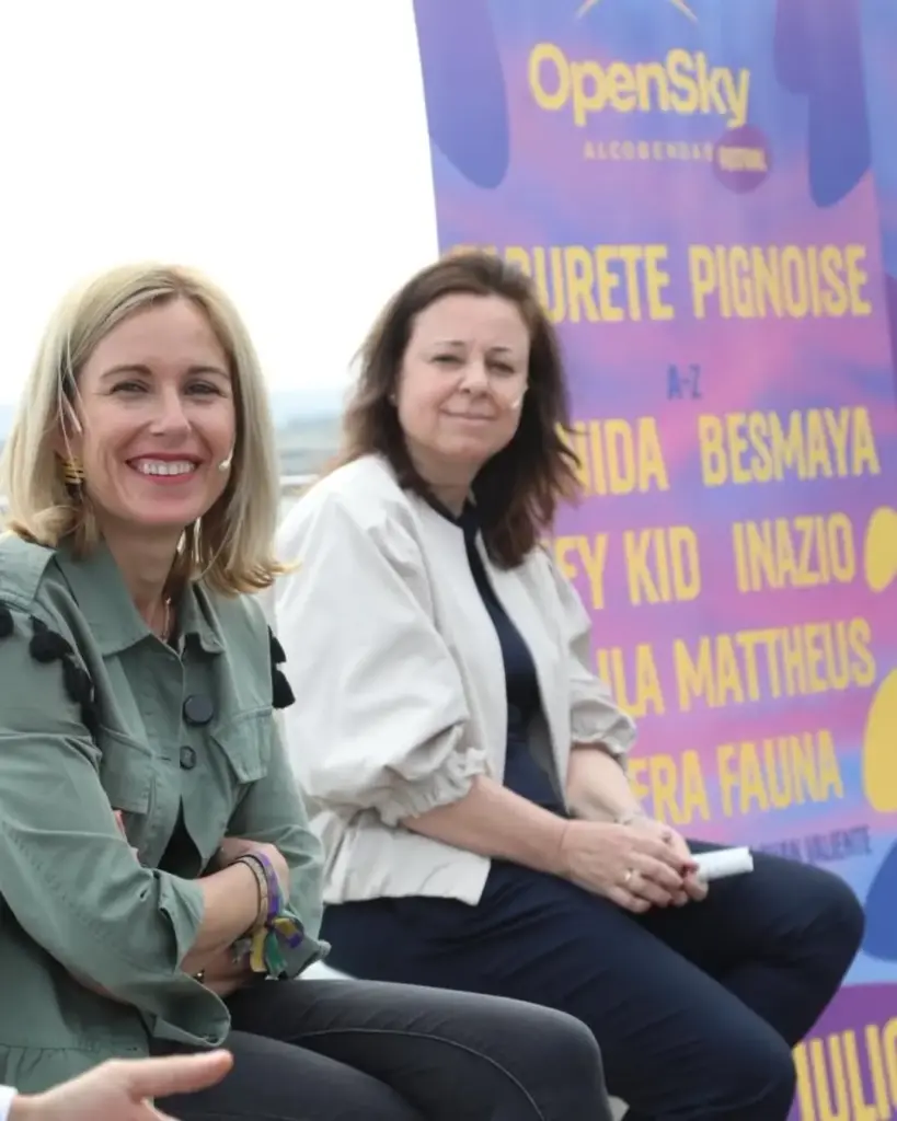 La alcaldesa en el anuncio del evento. Ayuntamiento Alcobendas