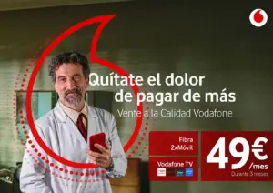 Luis Zahera como protagonista de una campaña de Vodafone
