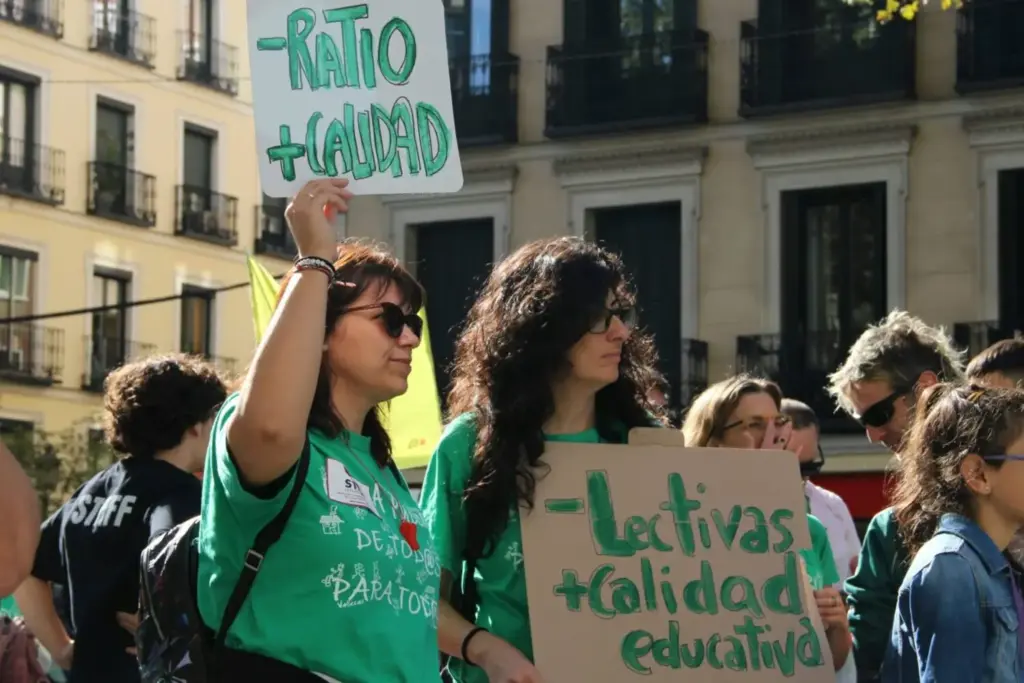 Manifestación por la educación pública de octubre de 2025 en Madrid