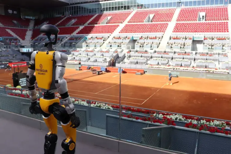 Prosegur Security despliega cerca de 300 profesionales diarios y soluciones de robótica en el Mutua Madrid Open 2026