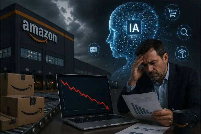 Amazon y la IA: la compañía reconoce que la inteligencia artificial está dañando su negocio principal