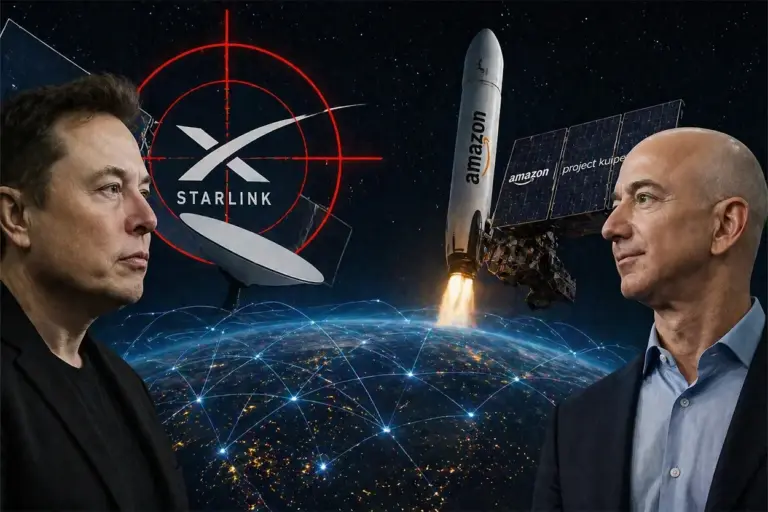 Caza a Elon Musk: el movimiento estratégico de Amazon para romper el monopolio de Starlink en el espacio
