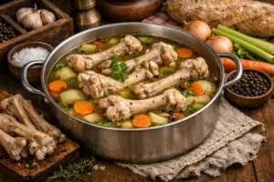 El caldo de pollo de «abuela» en solo 15 minutos: el hack de la olla exprés que extrae todo el colágeno de los huesos sin esperar horas