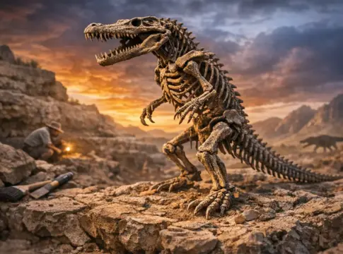 Cocodrilos a dos patas: el fósil de 225 millones de años que cambia la historia de los reptiles cocodrilos a dos patas fosil reptilico en excavacion