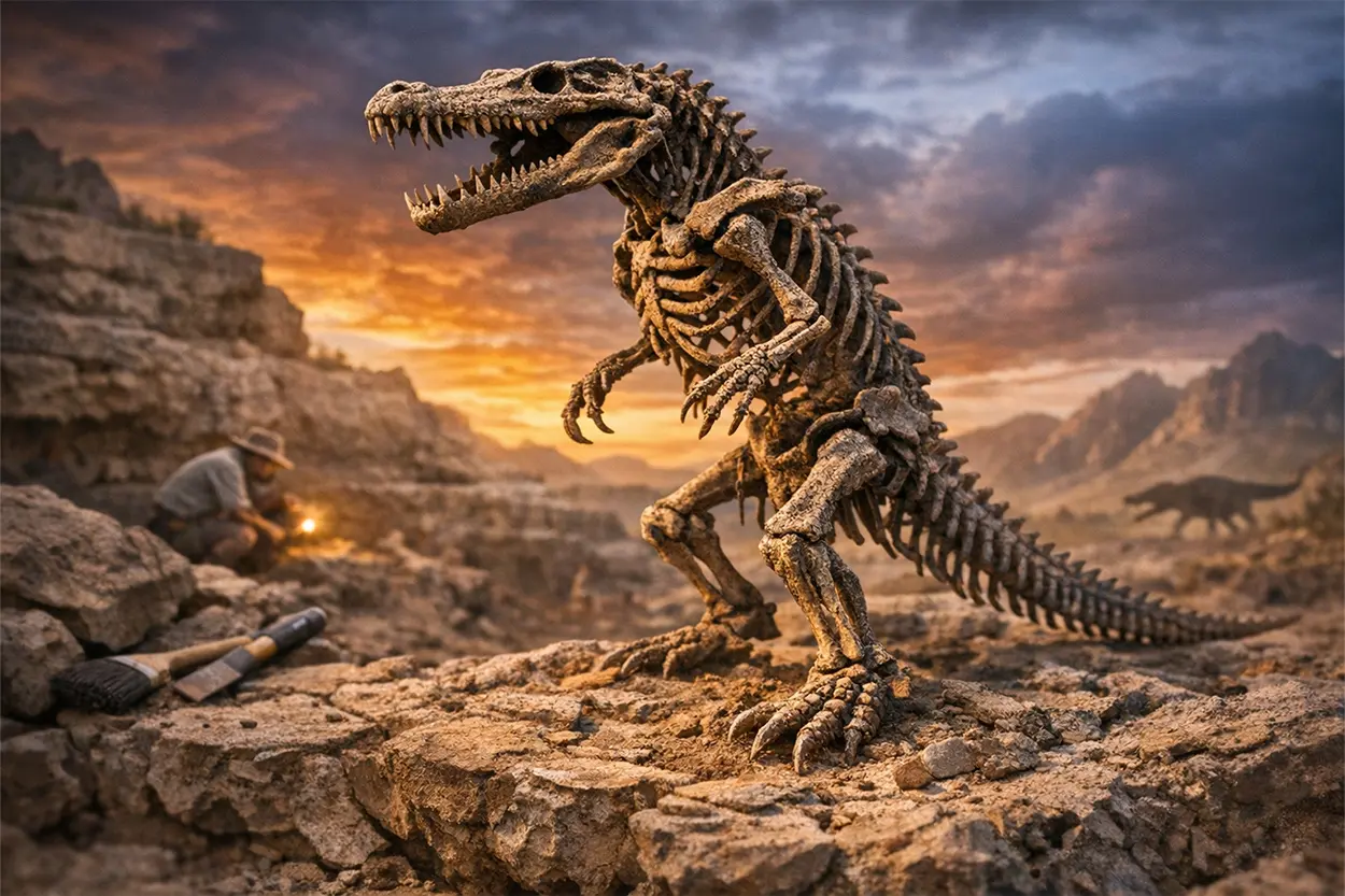 Cocodrilos a dos patas: el fósil de 225 millones de años que cambia la historia de los reptiles cocodrilos a dos patas fosil reptilico en excavacion