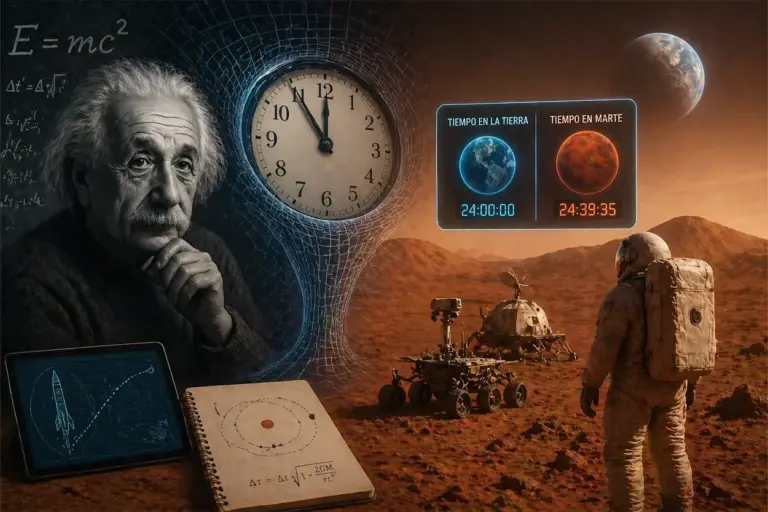 Einstein tenía razón: el tiempo fluye distinto en Marte y esto obliga a cambiar todas las misiones espaciales