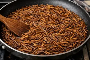 Fideuá de Gandía con un giro de chef: por qué deberías tostar el fideo antes de añadir el caldo.