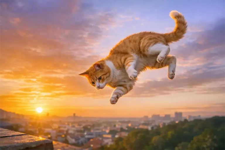 Misterio resuelto: tras 130 años, la ciencia explica por qué los gatos siempre caen de pie
