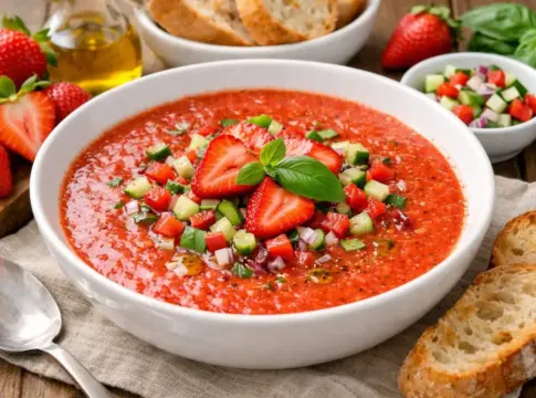 El gazpacho de fresas que convencerá a los puristas gracias a este equilibrio de acidez El gazpacho de fresas que convencerá a los puristas gracias a este equilibrio de acidez