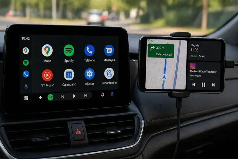 Pantalla secundaria: el truco para reutilizar tu viejo móvil como monitor extra para Android Auto