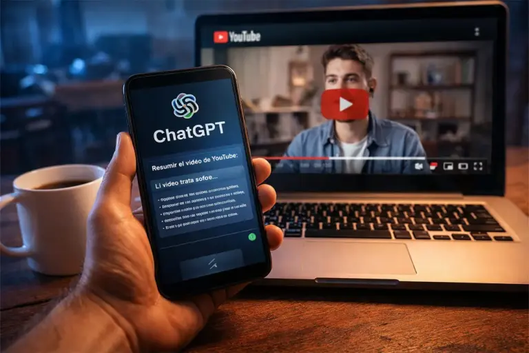 Resumir vídeos de YouTube con ChatGPT: el truco rápido para ahorrar tiempo y captar lo esencial