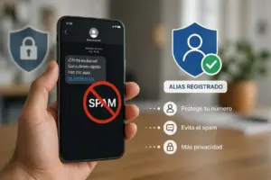spam sms registro alias proteccion