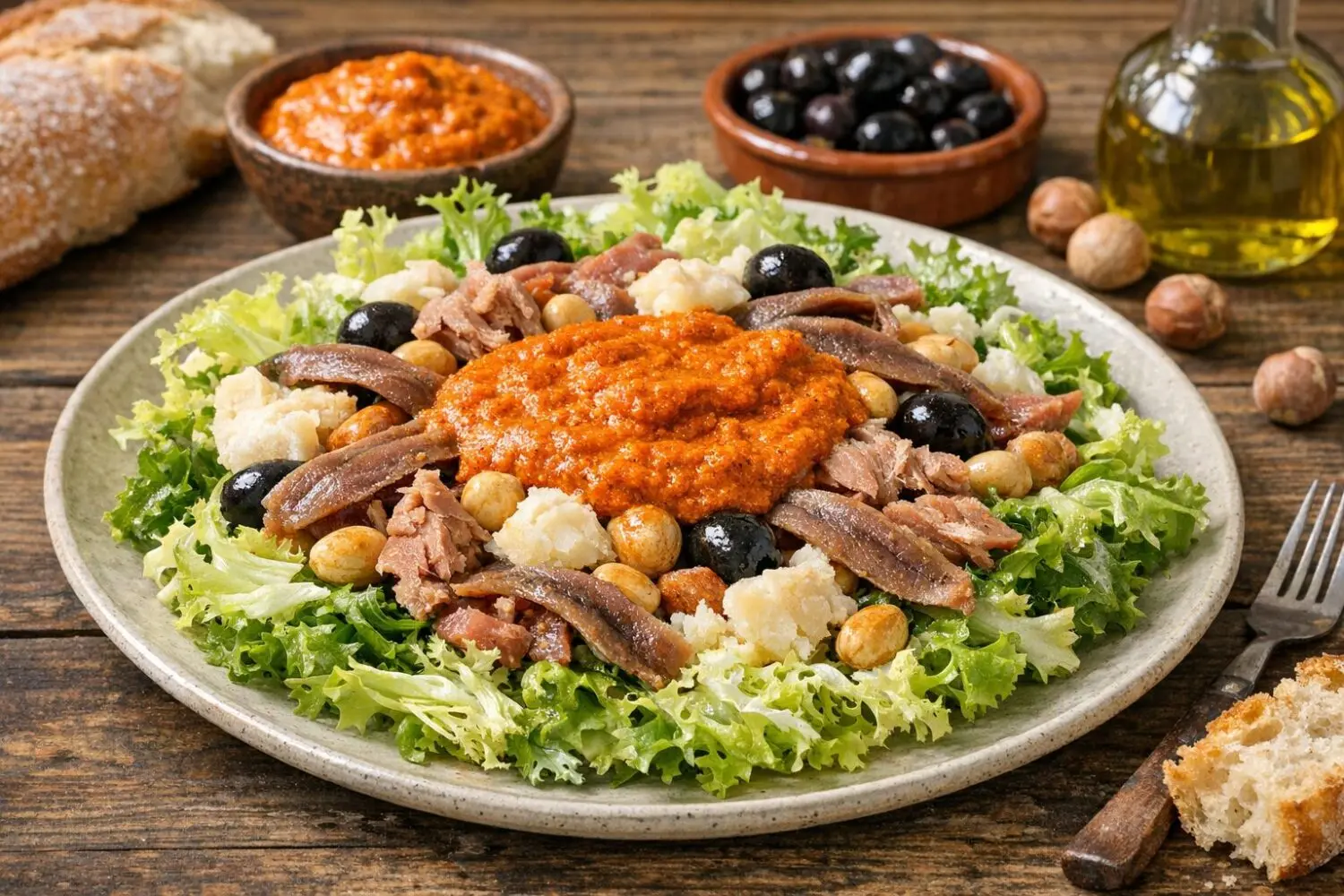 Deja de hacer ensaladas aburridas: la salsa Xató es lo único que necesitas para comer sano este mes. Deja de hacer ensaladas aburridas: la salsa Xató es lo único que necesitas para comer sano este mes.