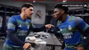 El Chiringuito recrea con IA la pelea Valverde-Tchouaméni