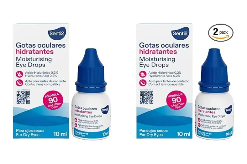 Las mejores lágrimas artificiales con ácido hialurónico de 2026: Comparativa real y guía de compra 5 Senti2 gotas
