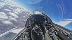 Su experiencia con los imponentes cazas Eurofighter en Albacete
