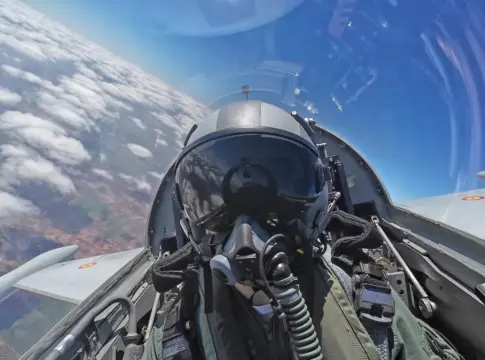 Su experiencia con los imponentes cazas Eurofighter en Albacete | Fuente: Casa de S.M el Rey Su experiencia con los imponentes cazas Eurofighter en Albacete