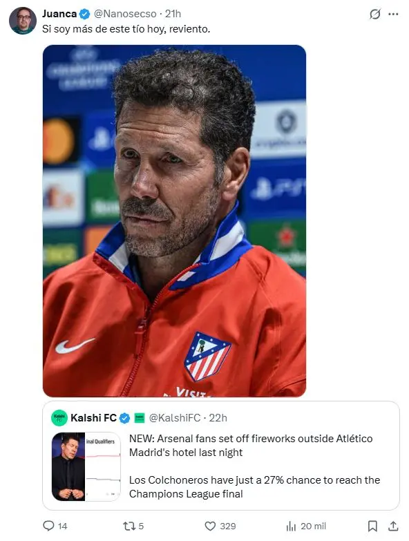 El Ministerio de Consumo empieza a advertir por privado a los creadores de contenido y a las marcas por la publicidad encubierta 3 Tuit de Nanosecso promocionando Kalshi