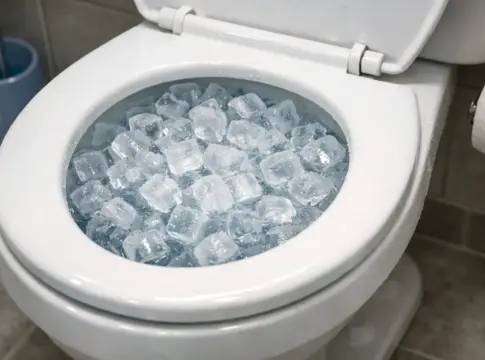 Ni químicos tóxicos ni fontaneros caros porque echar hielo en el inodoro es el mejor mantenimiento preventivo Ni químicos tóxicos ni fontaneros caros porque echar hielo en el inodoro es el mejor mantenimiento preventivo