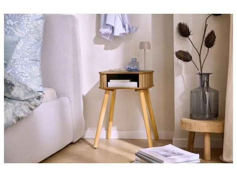 He encontrado la mesita de noche de Lidl que es un clon de Zara Home y cuesta 14,99 euros 1 mesita de noche Lidl