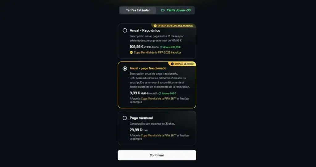 Precios de DAZN F1 a 7 de mayo de 2026