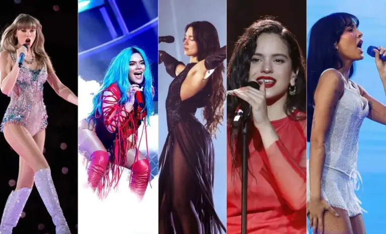 Las cinco grandes superestrellas femeninas que dominan la nueva industria global del pop: Taylor Swift, Karol G, Dua Lipa, Rosalía y Aitana