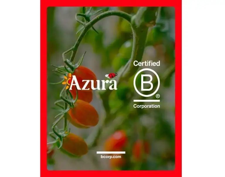 Azura obtiene la certificación B Corp para sus entidades que operan su negocio de tomates cherry