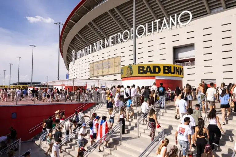 El impacto económico en Madrid de la residencia de Bad Bunny en el Riyadh Air Metropolitano superaría los 200 millones de euros