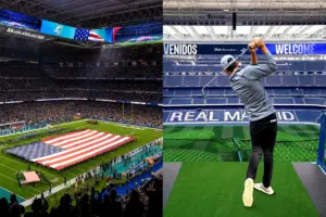 Distintos eventos de americanos en el Santiago Bernabéu, estadio del Real Madrid