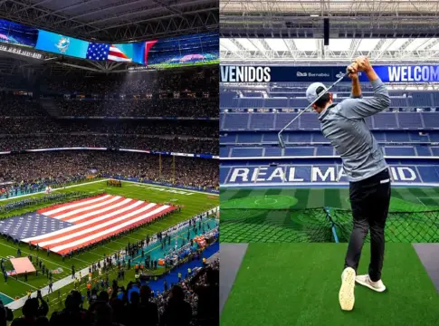 Bernabeu Estados Unidos eventos Distintos eventos de americanos en el Santiago Bernabéu, estadio del Real Madrid