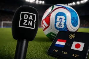 Un micrófono de DAZN y las apuestas durante el Mundial 2026