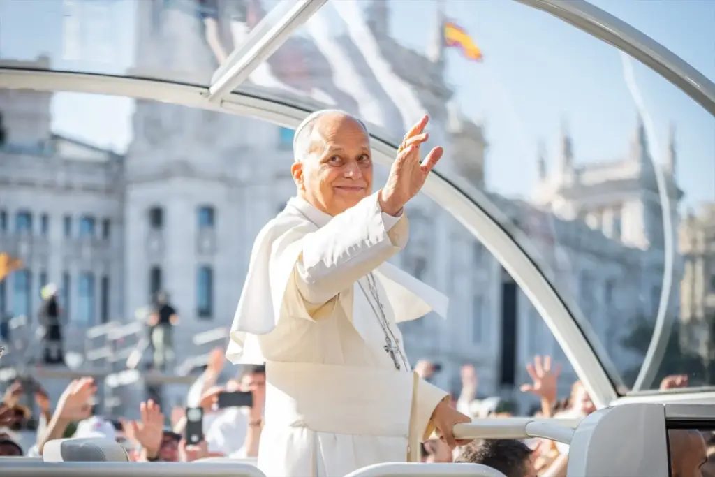 RTVE logra su propio milagro con el papa León XIV 1 El papa León XIV en España