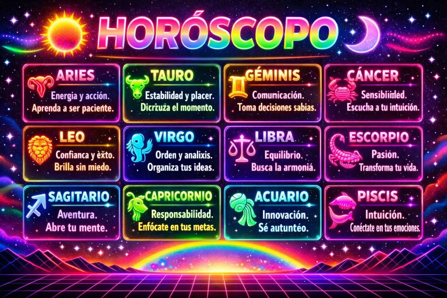 Horóscopo del lunes 8 de junio de 2026 Horóscopo del lunes 8 de junio de 2026