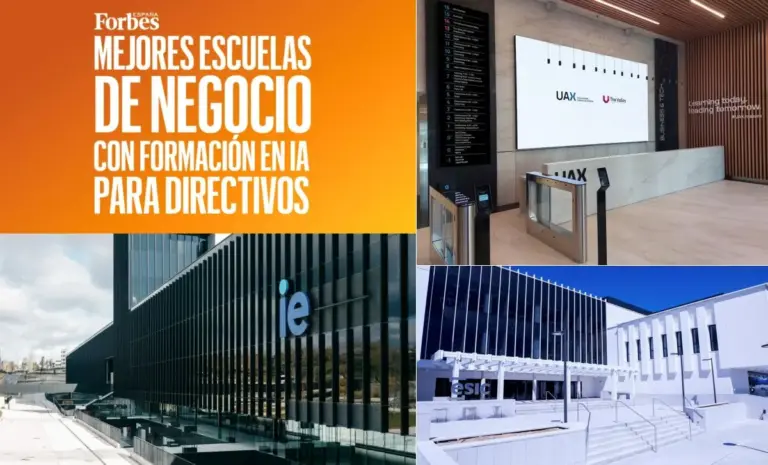 IE, ESIC y The Valley lideran el ranking de las mejores escuelas de negocio con formación en IA para directivos, según Forbes