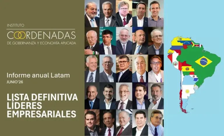 El Instituto Coordenadas identifica a los 25 empresarios más influyentes de América Latina en 2026