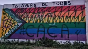 El mural LGTBI de Talavera amanece por sexta vez con una esvástica: el odio que no cesa