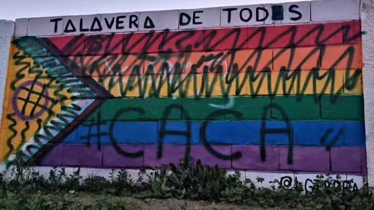Mural-LGTBI-vandalizado-en-Talavera-de-la-Reina