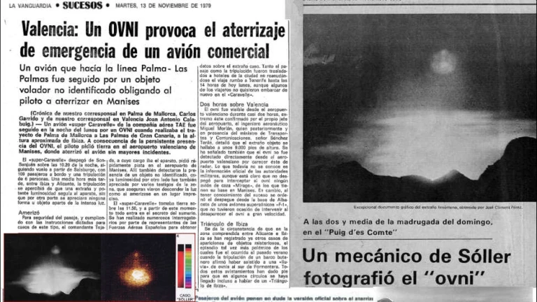El enigma del Ovni de Manises: el día que un caza militar persiguió unas luces misteriosas sobre el cielo de Valencia El enigma del Ovni de Manises: el día que un caza militar persiguió unas luces misteriosas sobre el cielo de Valencia